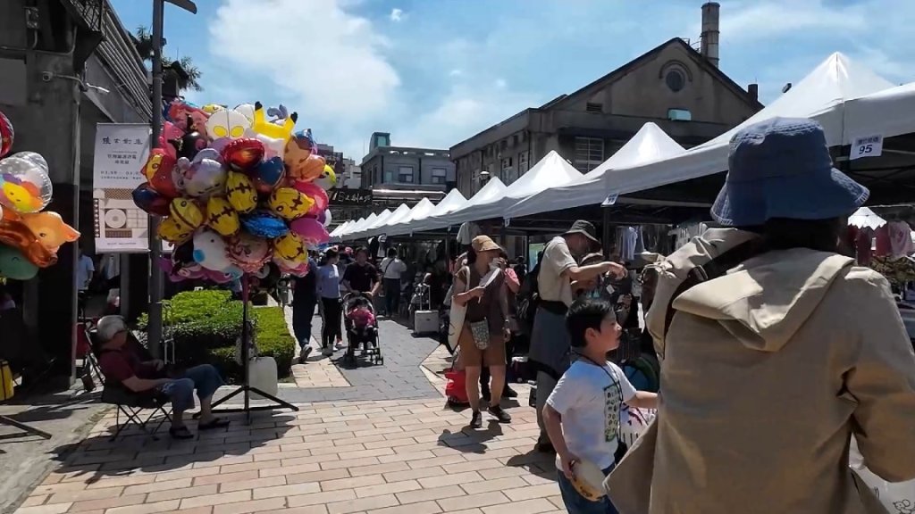 flea market for children and family at cultural heritage park, Taichung