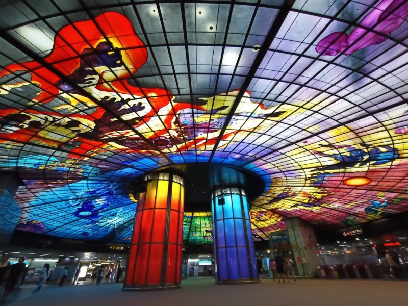 Dome of light at MRT Formosa boulevard