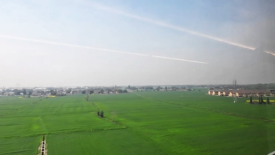 วิวระหว่างทางจากเฉิงตูไปยังหวงหลงจิ่วจ้าย