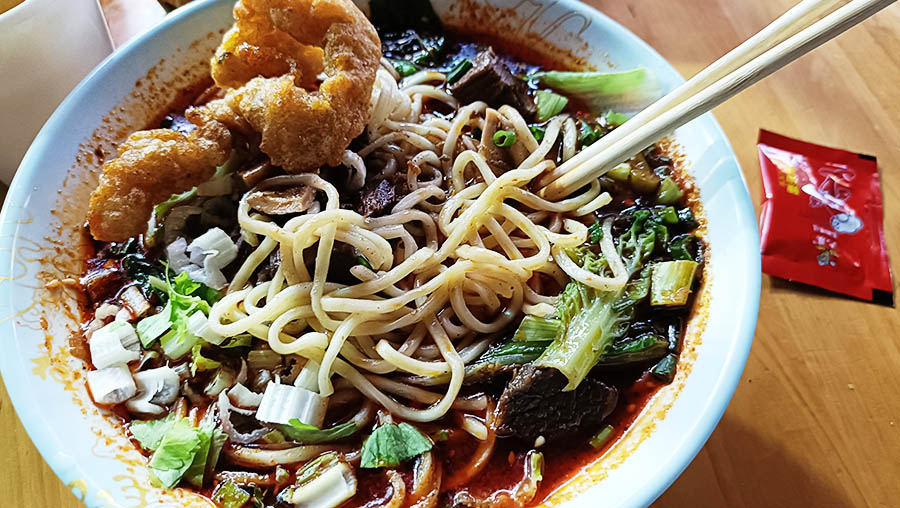 บะหมี่หม่าล่าเนื้อ