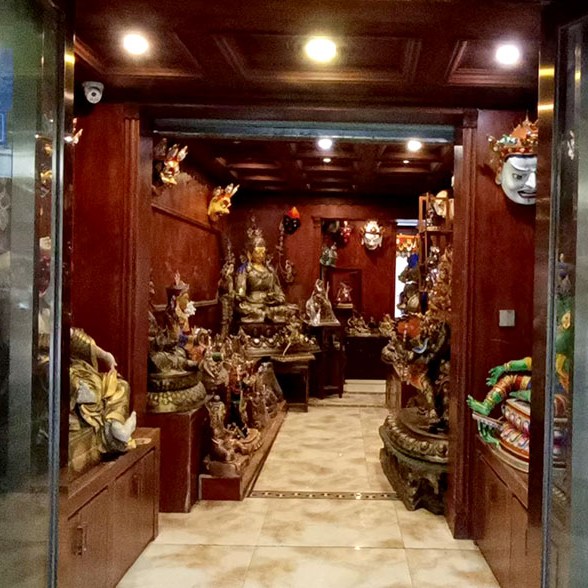 บรรยากาศย่านขายสังฆภัณฑ์ทิเบต ย่าน Wuhou, เฉิงตู มณฑลเสฉวน Chengdu, Sichuan