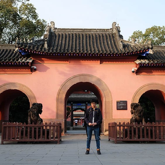 อาคารโบราณ ที่ สวนสาธารณะอู่โหว Wuhou Park, เฉิงตู Chengdu