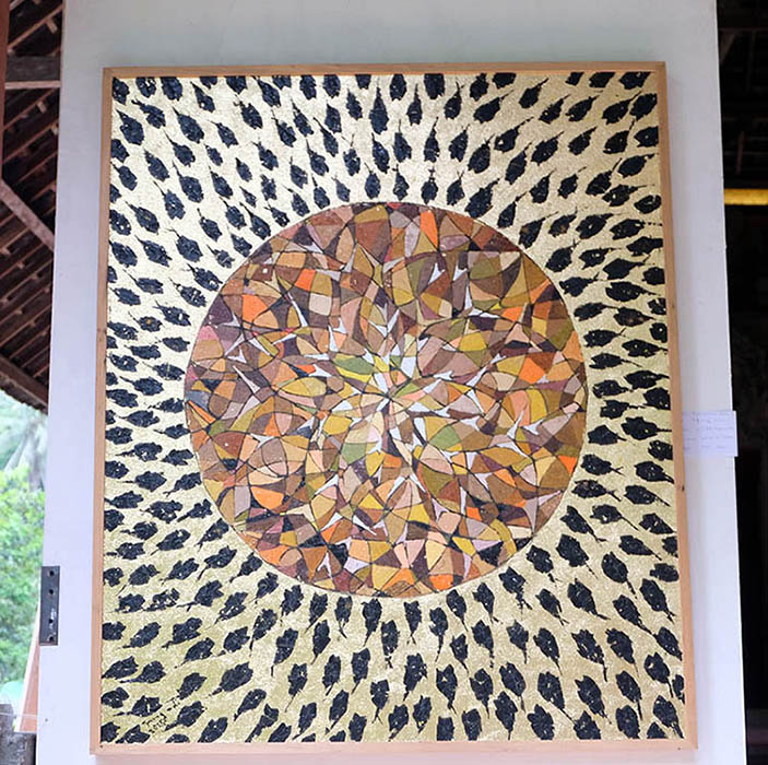 งานแสดงภาพศิลปะ ที่ Goa Gajah temple, Ubud, Bali วัด Goa Gajah อุบุด บาหลี ประเทศอินโดนีเซีย