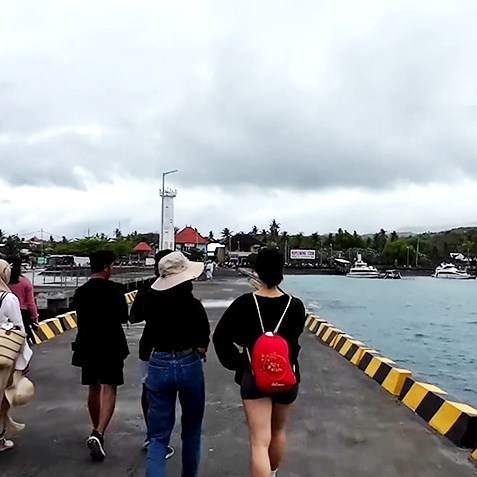 บรรยากาศ แถบท่าเรือ ที่เกาะ Nusa Penida, Bali