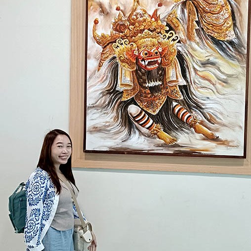 งานศิลปะที่สนามบินนานาชาติงูราห์ราย บาหลี อินโดนีเซีย Ngurah Rai International Airport, Bali, Indonesia