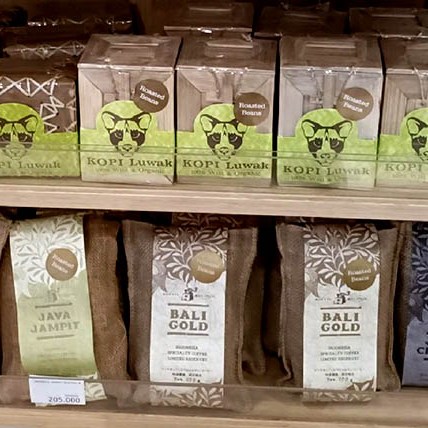 ของฝากที่สนามบินนานาชาติงูราห์ราย บาหลี อินโดนีเซีย Souvenirs at Ngurah Rai International Airport, Bali, Indonesia