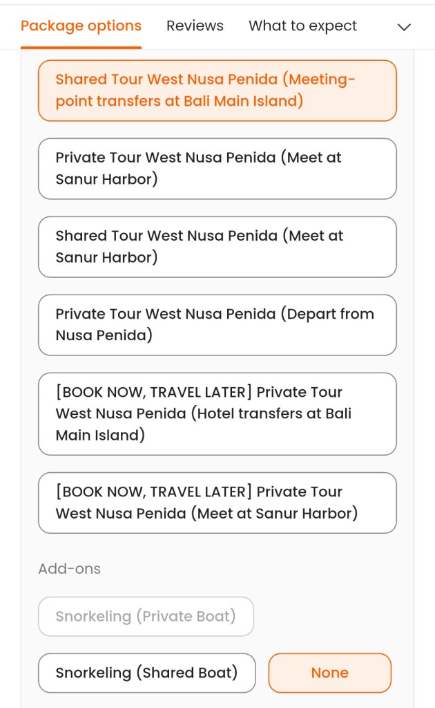 รายละเอียดทัวร์ 1-Day Trip Nusa Penida ใน Klook application