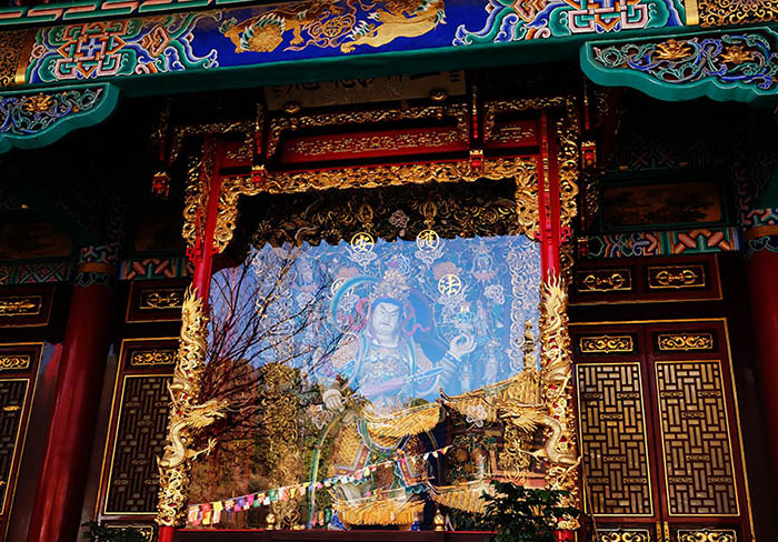 พระสกันทโพธิสัตว์ ที่วัดหยวนทง คุนหมิง มณฑลยูนนาน ประเทศจีน Skanda Bodhisattava at Yuantong Temple, Kunming, Yunnan province, China