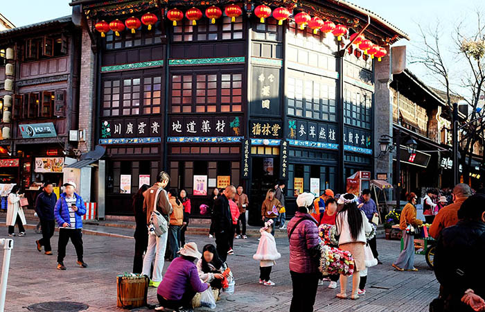 Kunming old street โซนเมืองเก่า ถนนคนเดินคุนหมิง ถนนโบราณ