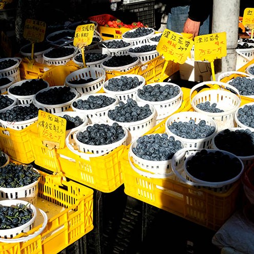 farmers' market Dali Ancient City, Yunnan, China ตลาดชาวนา เมืองเก่าต้าหลี่ มณฑลยูนนาน ประเทศจีน