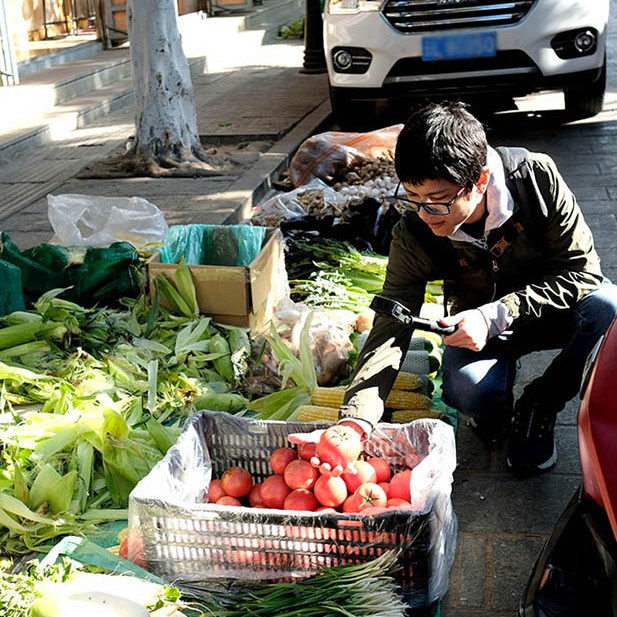 farmers' market Dali Ancient City, Yunnan, China ตลาดชาวนา เมืองเก่าต้าหลี่ มณฑลยูนนาน ประเทศจีน