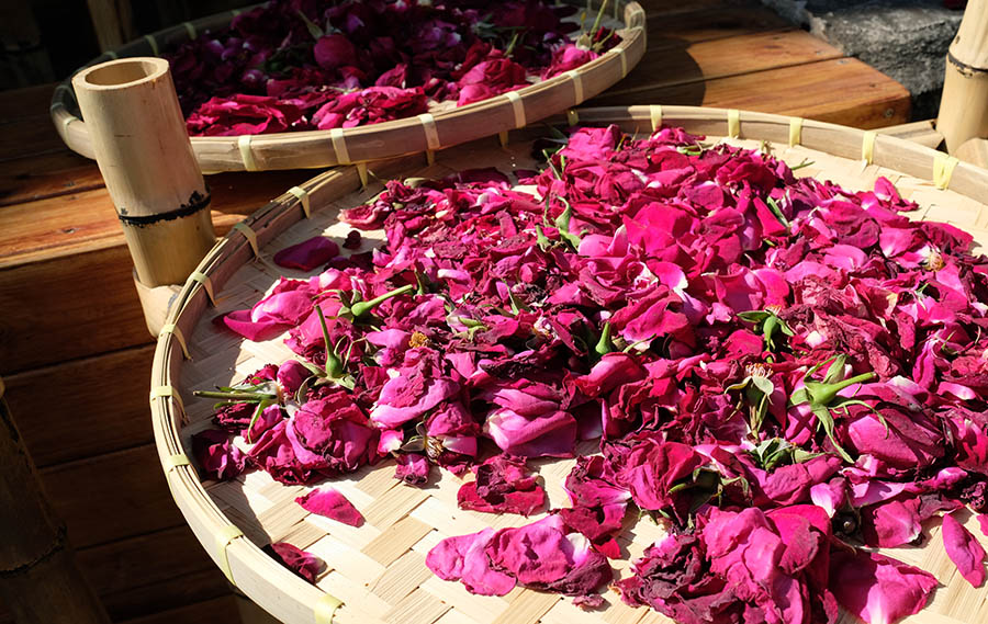 consumable rose petals กลีบกุหลาบแบบทานได้