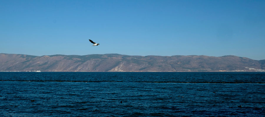 Erhai lake, Dali, Yunnan, China ทะเลสาบเอ๋อร์ไห๋ เมืองต้าหลี่ มณฑลยูนนาน ประเทศจีน