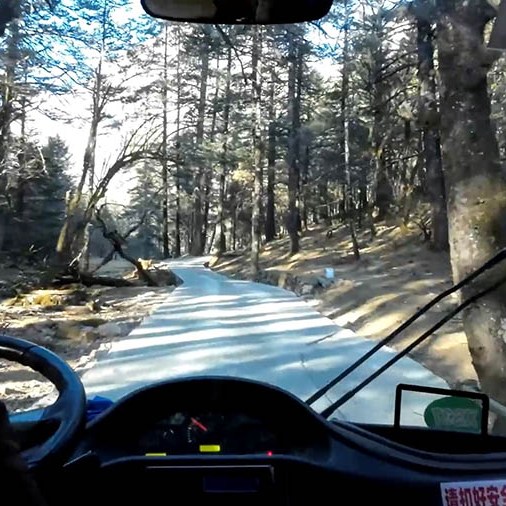 on the way to Spruce Meadow, Jade Dragon Snow Mountain, Lijiang, Yunnan Province, China ระหว่างเดินทางไป Spruce Meadow ภูเขาหิมะมังกรหยก ลี่เจียง มณฑลยูนนาน ประเทศจีน