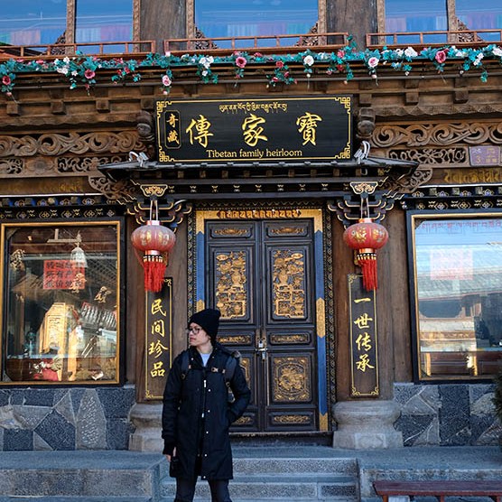 Shangri-la Dukezong Ancient town (north gate zone), Yunnan province, China เมืองเก่าตู๋เค่อจง แชงกรีลา มณฑลยูนนาน ประเทศจีน