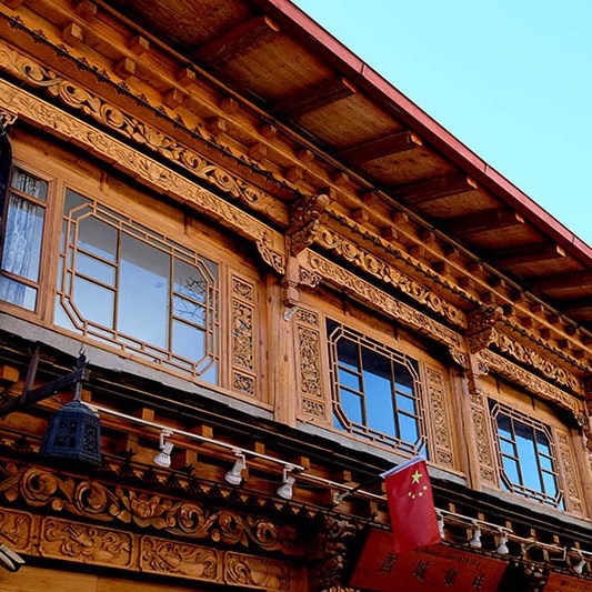 Shangri-la Dukezong Ancient town (north gate zone), Yunnan province, China เมืองเก่าตู๋เค่อจง แชงกรีลา มณฑลยูนนาน ประเทศจีน