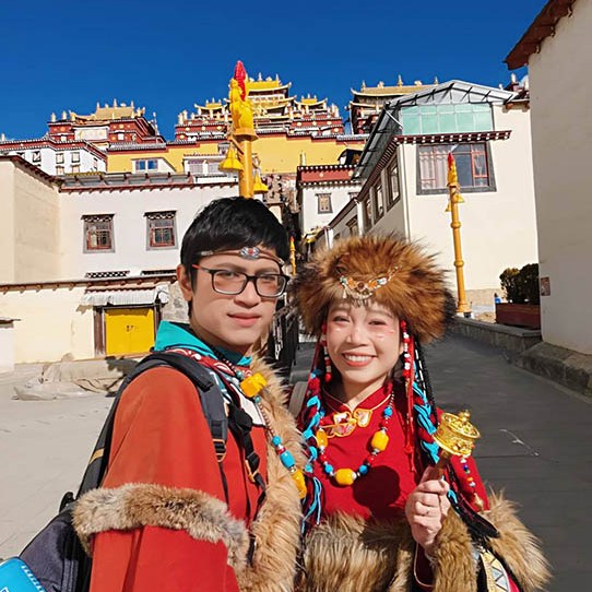 Songzanlin Monastery, Shangri-la, Yunnan province, China วัดซงจ้านหลิน แชงกรีล่า มณฑลยูนนาน ประเทศจีน
