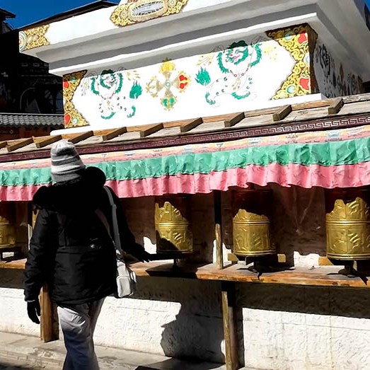 Shangri-la Dukezong Ancient town (north gate zone), Yunnan province, China เมืองเก่าตู๋เค่อจง แชงกรีลา มณฑลยูนนาน ประเทศจีน