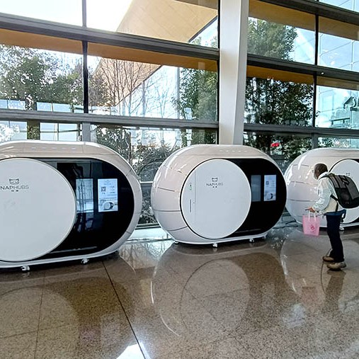 nap pod สนามบินนานาชาติคุนหมิงฉางสุ่ย เมืองคุนหมิง มณฑลยูนนาน ประเทศจีน nap pod at Kunming Changshui International Airport - KMG, Kunming, Yunnan province, China
