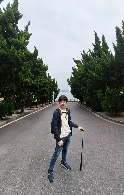 popular photogenic area by the sea, Xilingxia road area, Qingdao, Shandong province, China มุมถ่ายรูปยอดฮิต ริมทะเล ชิงเต่า ย่านถนน Xilingxia, มณฑลชานตง ประเทศจีน
