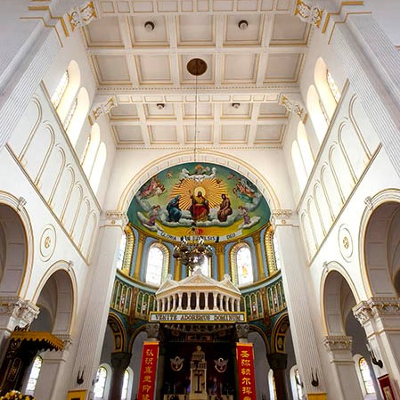 St. Michael's Cathedral, Qingdao, Shandong province, China มหาวิหารเซนต์ไมเคิล, ชิงเต่า มณฑลชานตง ประเทศจีน