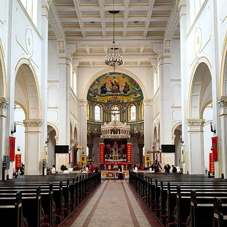 St. Michael's Cathedral, Qingdao, Shandong province, China มหาวิหารเซนต์ไมเคิล, ชิงเต่า มณฑลชานตง ประเทศจีน