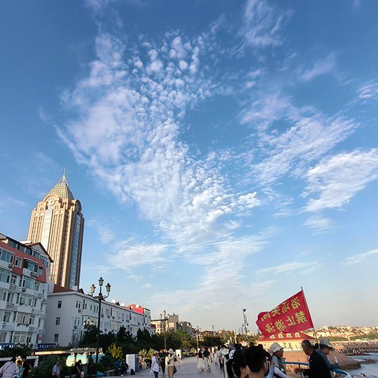 Zhanqiao pier Qingdao old town, Qingdao, Shandong province, China สะพานจ้านเฉียว ย่านเมืองเก่า, ชิงเต่า มณฑลชานตง ประเทศจีน
