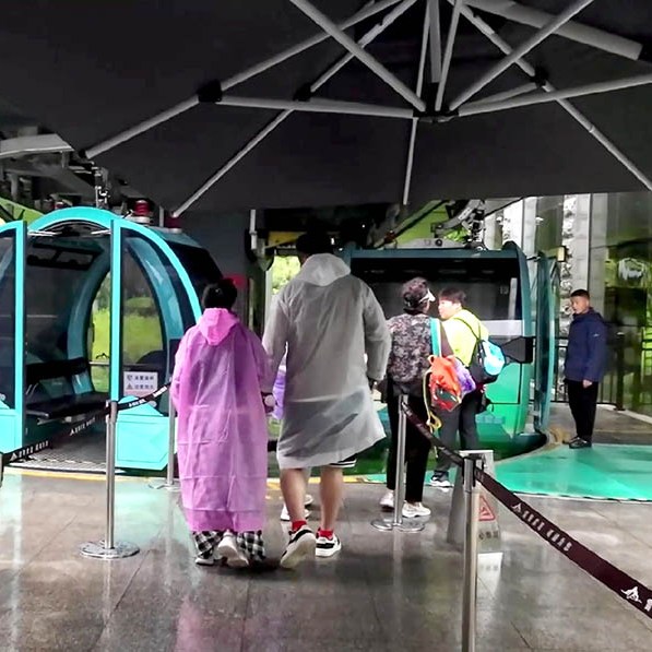 Yangkou ropeway station, Laoshan National Park, Qingdao, Shandong province, China สถานีกระเช้า หยางโข่ว อุทยานแห่งชาติเหลาซาน ชิงเต่า มณฑลชานตง ประเทศจีน