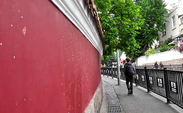 Daxue road, Qingdao, Shandong province, China , ถนนมหาวิทยาลัย ชิงเต่า มณฑลชานตง ประเทศจีน